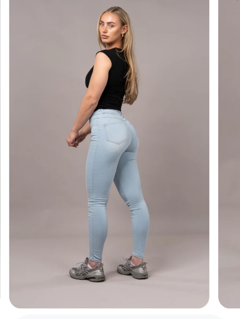 FITJEANS Light Blue High-Rise Skinny Jeans for Women